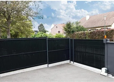 Immagine prodotto di Set di strisce di protezione in PVC, 1,025 x 2,50 m, nero, oscuramento 4/5, per pannello di recinzione