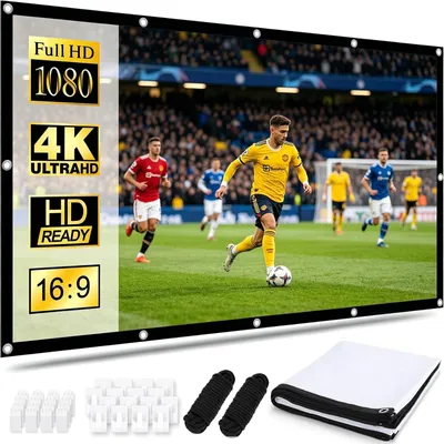 Produktbild von 150 Zoll faltbarer Projektionsschirm für 4K-Bildqualität