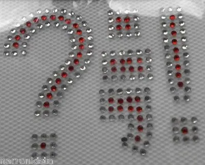 Produktbild von Ma226978 silber-rot Zeichen Straßbilder
