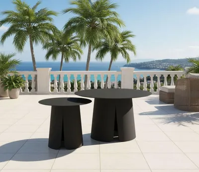 Produktbild von Lesli Living Beistelltisch 2er Set Oslo Anthracite