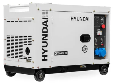 Produktbild von HYUNDAI Diesel Generator DHY8600SE D (6.5 kW, Elektrostart, 2 x 230V)