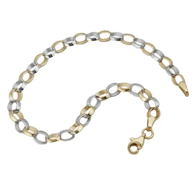 Immagine prodotto di Bracciale, catena ad ancora ovale, ORO 9ct 19cm