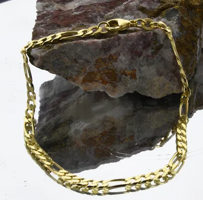 Produktbild von Goldkette Figarokette Länge 21cm - Breite 3,4mm - 333-8 Karat Gold
