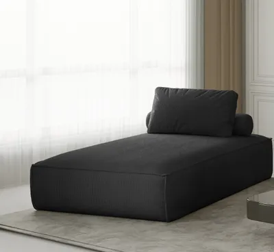 Produktbild von Chaiselongue Sezlong Liege CELES in Stoff Scala Schwarz