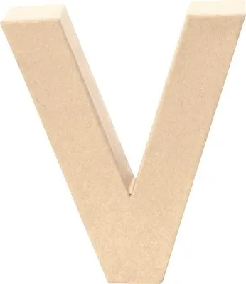 Produktbild von Glorex Papp-Buchstabe V 17,5 x 5,5 cm