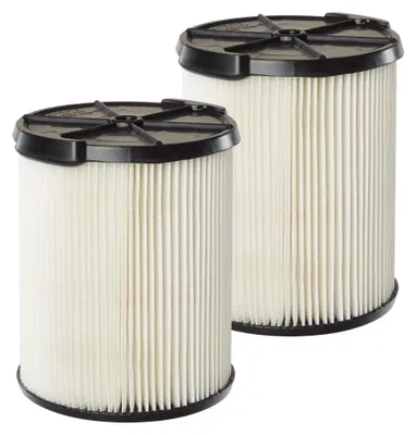 Patronenfilter für Nass-/Trockensauger, 2er-Pack, wiederverwendbar