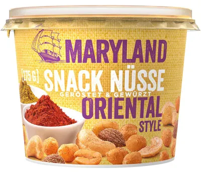 Produktbild von MARYLAND KH18437, Snack mixes, Mandel, Cashew, Erdnuss, 275 g, Mandel, Cashewnuss, Erdnüsse, 1 Stück(e)