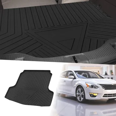 Produktbild von Flache Gesichtsladeflächen-Kofferraummatte Kofferraum-Laderaumkofferraummatte Streifen- und Dreiecksmuster für Nissan Altima 2013-2018 Anti-Rutsch