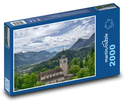 Obrázek produktu pro Puzzle 2000 Kostel pod horami - martinpuzzle
