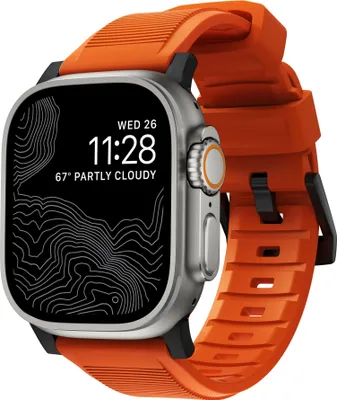 Image de Nomad, bracelet pour Apple Watch 6-9/SE/Ultra/Ultra 2, orange