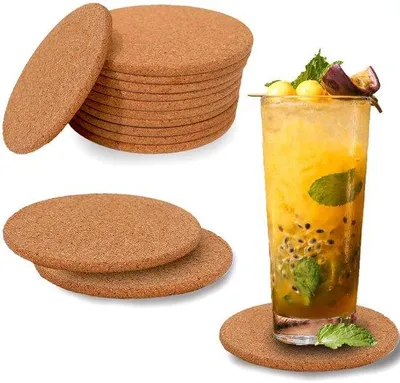 Immagine prodotto di Sottobicchieri resistenti al calore, rotondi, 10x10 cm, 12 pezzi