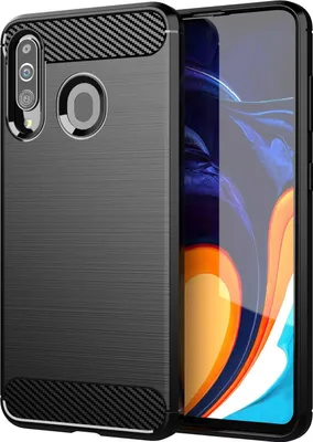 Produktbild von Cadorabo Hülle für Samsung Galaxy A20s in Schwarz Schutzhülle TPU Case Cover Etui Handyhülle