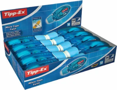 Image de Tipp-Ex 8706142 Rouleau correcteur Tipp-Ex "Micro Tape Twist", présentoir 10 pièces