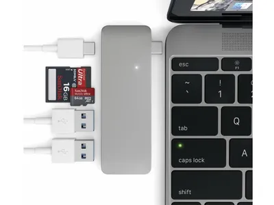 Obrázok produktu pre Satechi ST-TCUP, Šedá, Microsd (transflash), SD, USB 3.2 Gen 1 (3.1 Gen 1) Type-C, Hliník, 84 mm, 27 mm