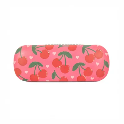 Produktbild von Sass & Belle Brillenetui Cherry inkl. Reinigungstuch Hartschale Kirsche ca. 16x6x3,5 cm
