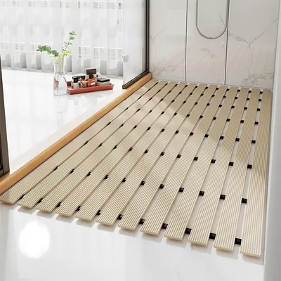 Immagine prodotto di Tappetino antiscivolo per doccia, 43 x 61 cm, in TPE, con fori di drenaggio, lavabile in lavatrice