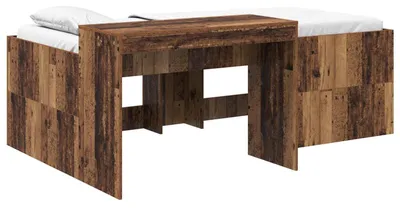 Immagine prodotto di Letto a castello con scrivania per bambini vidaXL in legno antico 80 x 200 cm