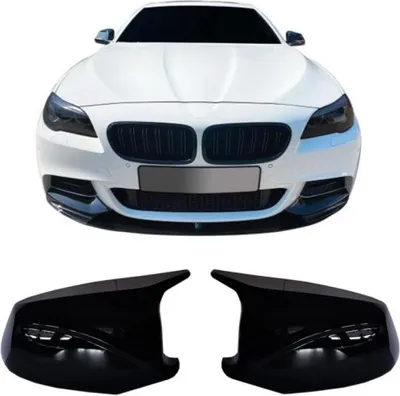 Produktbild von Spiegelkappen Außen Spiegel Gehäuse Schwarz passend für BMW 5er F10 F11 10-13
