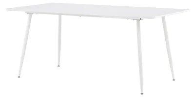 Image de Silar table de salle à manger 90x180 cm blanc.