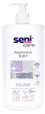 Image de Seni Care crème lavante, 3 en 1