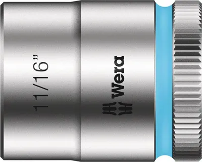 Produktbild von Wera 8790 HMB Zyklop-Steckschlüsseleinsatz mit 3/8"-Antrieb, zöllig Cyan