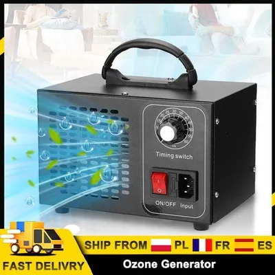 Zdjęcie produktu dla Generator ozonu – oczyszczacz powietrza – wielofunkcyjny – 60 g/h – garaż samochodowy
