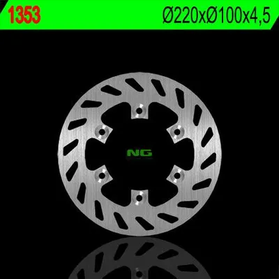 Immagine prodotto di Disco Freno Posteriore Ng Per Kawasaki Kdx 125 '90-'99, Kdx 250 '91-'93, Kdx 220 '94-'96 (220X100X4,5) (6X10,5)
