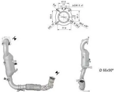 Produktbild von VEGAZ Katalysator Kat für FORD ECOSPORT Euro 6 FK-353