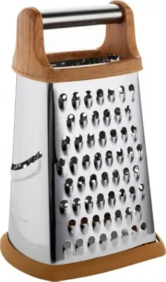 Edelstahl-Reibe, 22 cm, 4 Reibflächen, rutschfest