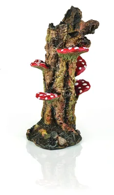 Aquarium Ornament Pilzbaumstumpf, künstlich, 12x10x22 cm