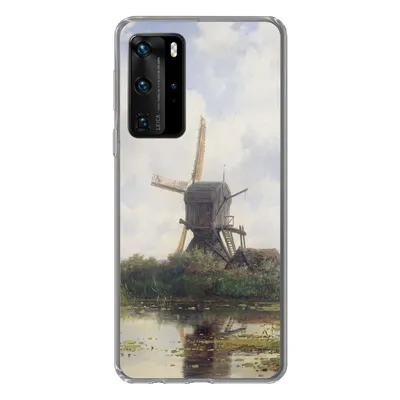Produktbild von MuchoWow® Handyhülle Schutzhülle Hülle für Huawei P40 Pro Malerei - Mühle - Alte Meister Silikon Softcase Handy Hülle - Schutz
