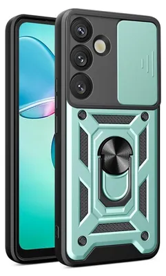 Produktbild von Samsung Galaxy A57 Hülle - Coverup Armor Ring Ständer Back Cover mit Kamera Schutz - Mintgrün