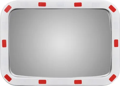 Produktbild von vidaXL Dopravné zrkadlo konvexné štvorcové 40 × 60 cm s odrazkami