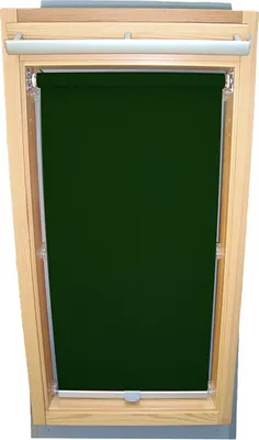 Produktbild von Rollo für VELUX Dachfenster Sichtschutz mit Haltekrallen GGL/GPL/GHL - 104 - dunkelgrün