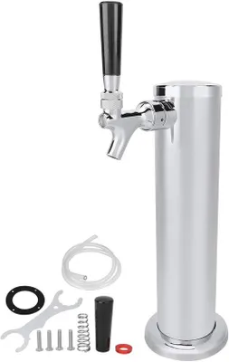 Imagen del producto de Dispensador de cerveza para manguera de acero inoxidable, con bomba de cerveza. Accesorios para cerveza, ideales para cocina, bar y hotel