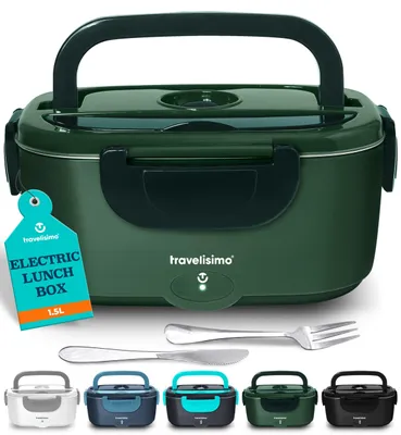 Elektrische Lunchbox 100W, 1,5L, Edelstahl, 12/24/220V