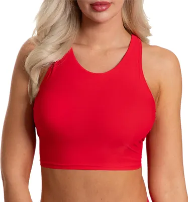 Produktbild von Aquarti Damen Racerback Bikini Top, Farbe: Rot, Größe: 38