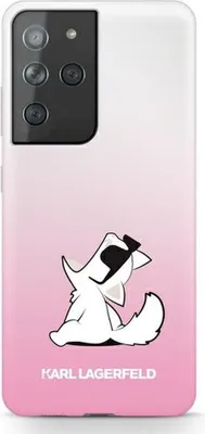 Produktbild von Fall Karl Lagerfeld Choupette Fun Na Samsung Galaxy S21 Ultra - Różowe