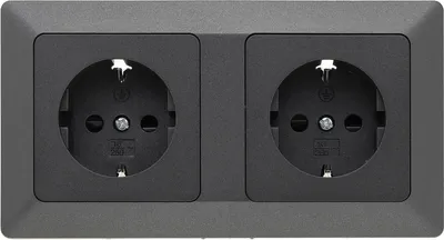 Immagine prodotto di MILOS Set 2 Steckdosen, 250V, 16A, antracite