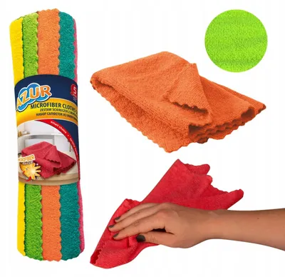 Produktbild von Set Mikrofasertücher 30 x 30 cm 5 Stück Azur - YORK