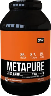 Produktbild von QNT Metapure Zero Carb Whey Isolate (2000g) Belgian Chocolate - Eiweiße - Molkenprotein-Isolat