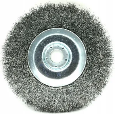 Image de Brosse métallique pour débroussailleuses à essence et électriques, 200 x 25,4 mm, souple