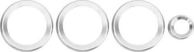 Produktbild von 4pcs a/c Knaufring-Trimmvolumen Einstellungsdekoration für Range Rover Evoque 2012-2018silver