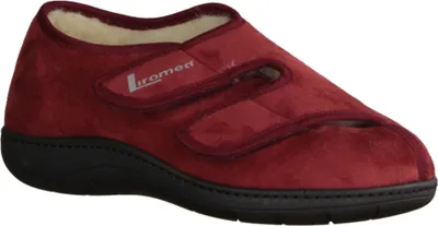 Produktbild von Liromed 476-3012 Bordo Rot geschlossener Hausschuh Uni - Herrenschuhe Prophylaxe Diabetiker, Rot