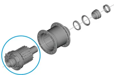 Obrázek produktu pro Dynamo Shimano pro DH-UR708 3,0 W, stříbrné
