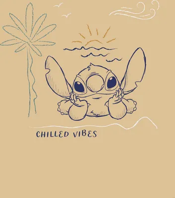 Produktbild von Komar Wandbild- Disney Lilo and Stitch Chilled Vibes - Größe 50 x 70 cm