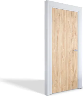 Produktbild von Türfolien Design Selbstklebende Wandsticker Türtapeten - Helles Holz - 75 x 205 cm