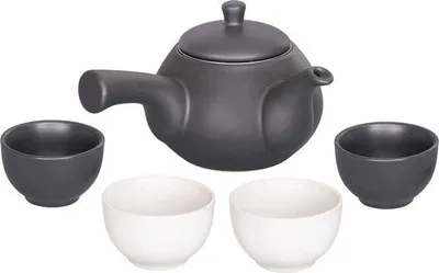 Image de Service à thé en céramique 5 pièces, élégant