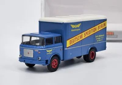 Image de LIAZ 706 Boxcar VEB Deutsche Spedition Berlin (1970) Brekina 1:87