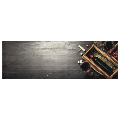Immagine prodotto di Tappeto da Cucina Lavabile Bottiglia Vino 60x180 cm in Velluto